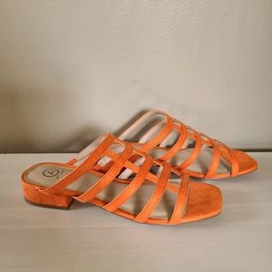 Addition Elle Orange Strappy Sandals
